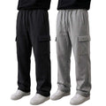 Pack of 2 Cargo Trousers ( Black & Grey )