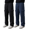Pack of 2 Cargo Trousers ( Black & Navy )