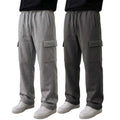 Pack of 2 Cargo Trousers ( Grey & Charcoal )